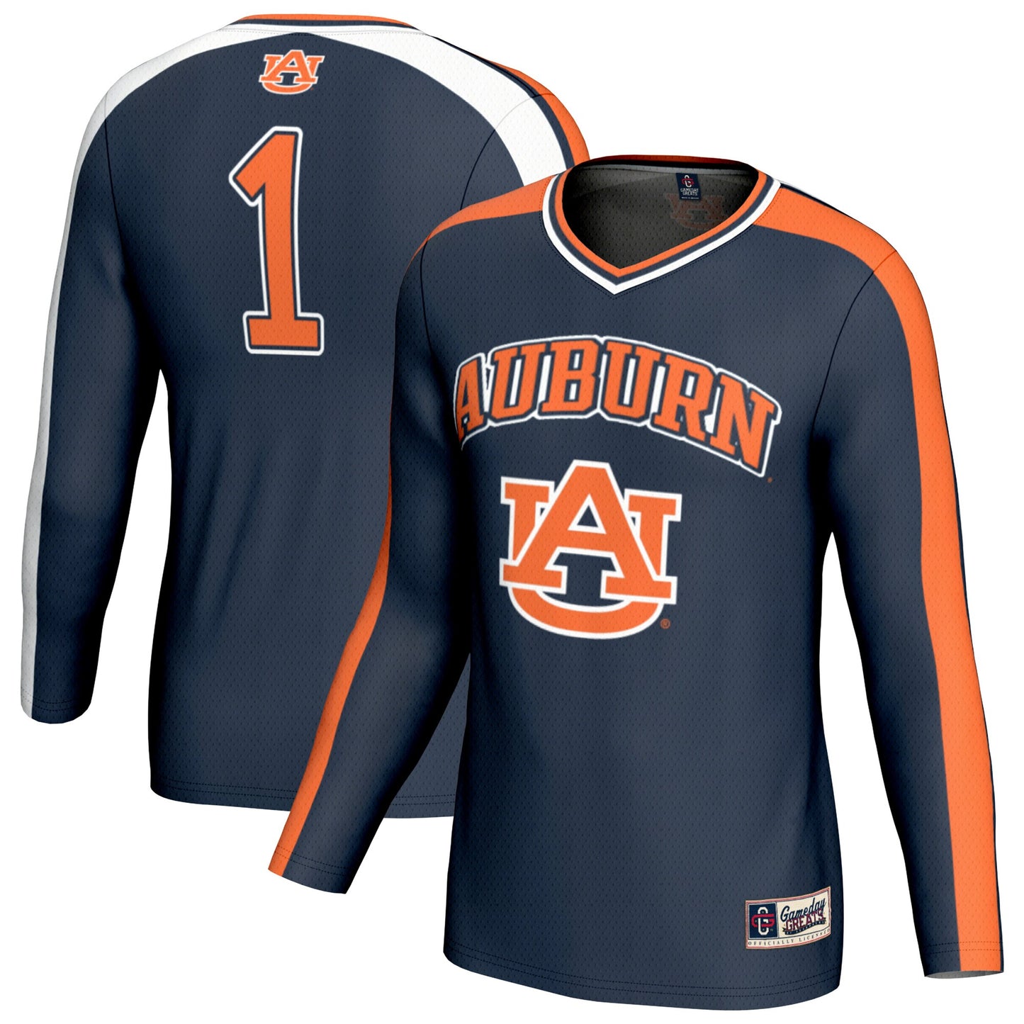 #1 Auburn Tigers GameDay Greats Youth Lightweight Volleyball Fashion Jersey - Navy