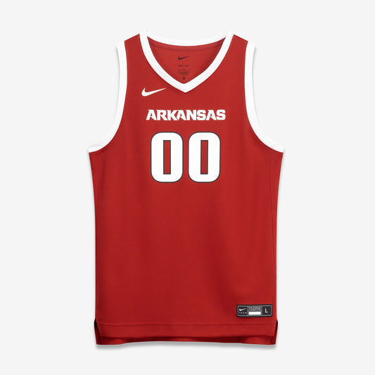 #00 Arkansas Razorbacks Nike Youth Replica Basketball Jersey - Crimson