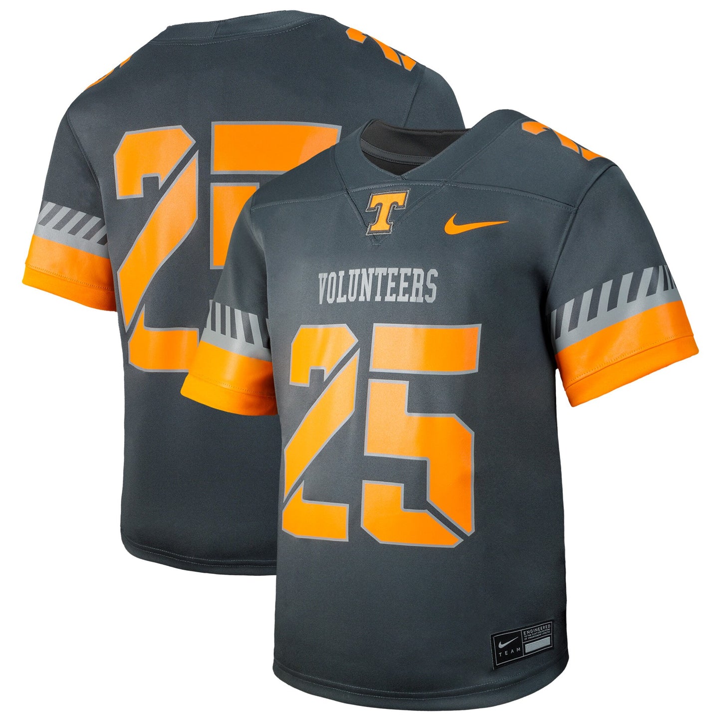 #25 Tennessee Volunteers Nike Youth Alternate Untouchable Replica Game Jersey - Anthracite