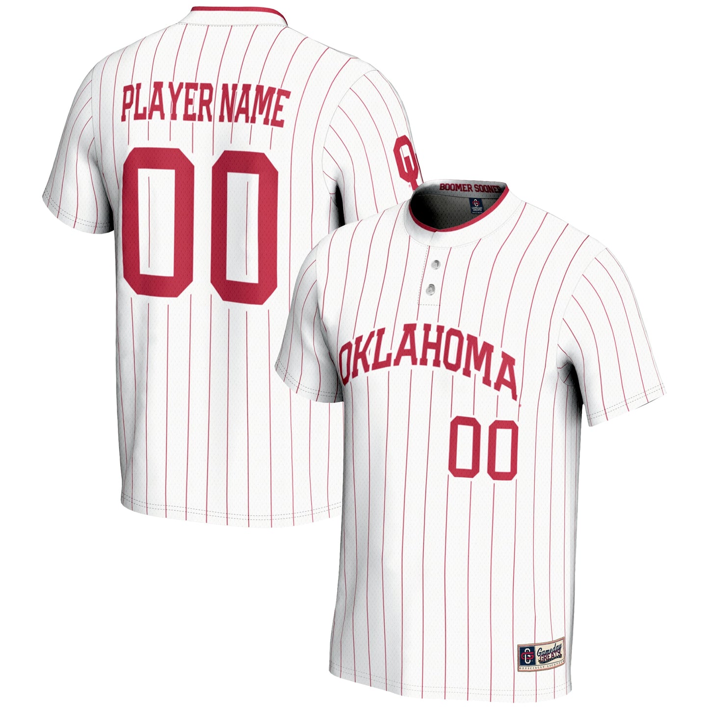 Oklahoma Sooners GameDay Greats NIL Pick-A-Player Lightweight Softball Jersey - Crimson