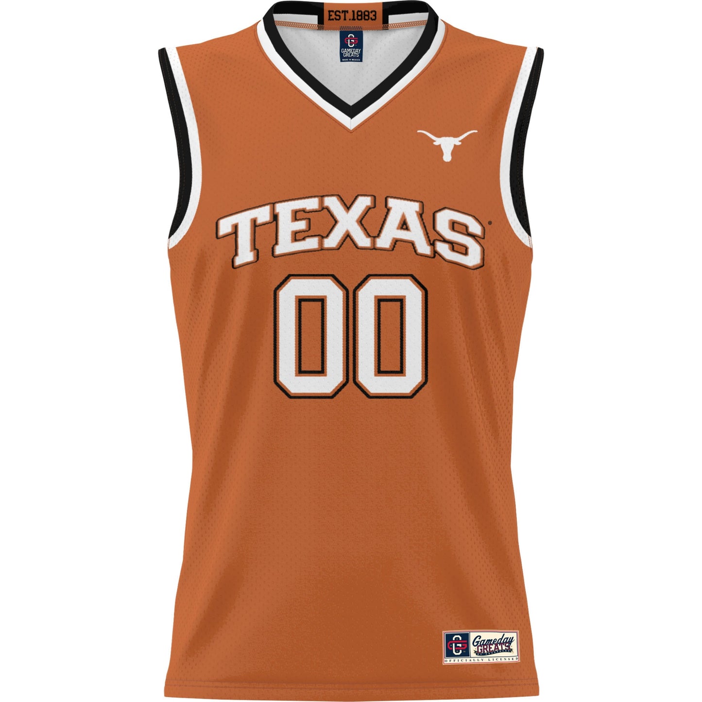 Texas Longhorns GameDay Greats Unisex  Lightweight NIL Pick-A-Player Women's Basketball Jersey - Black
