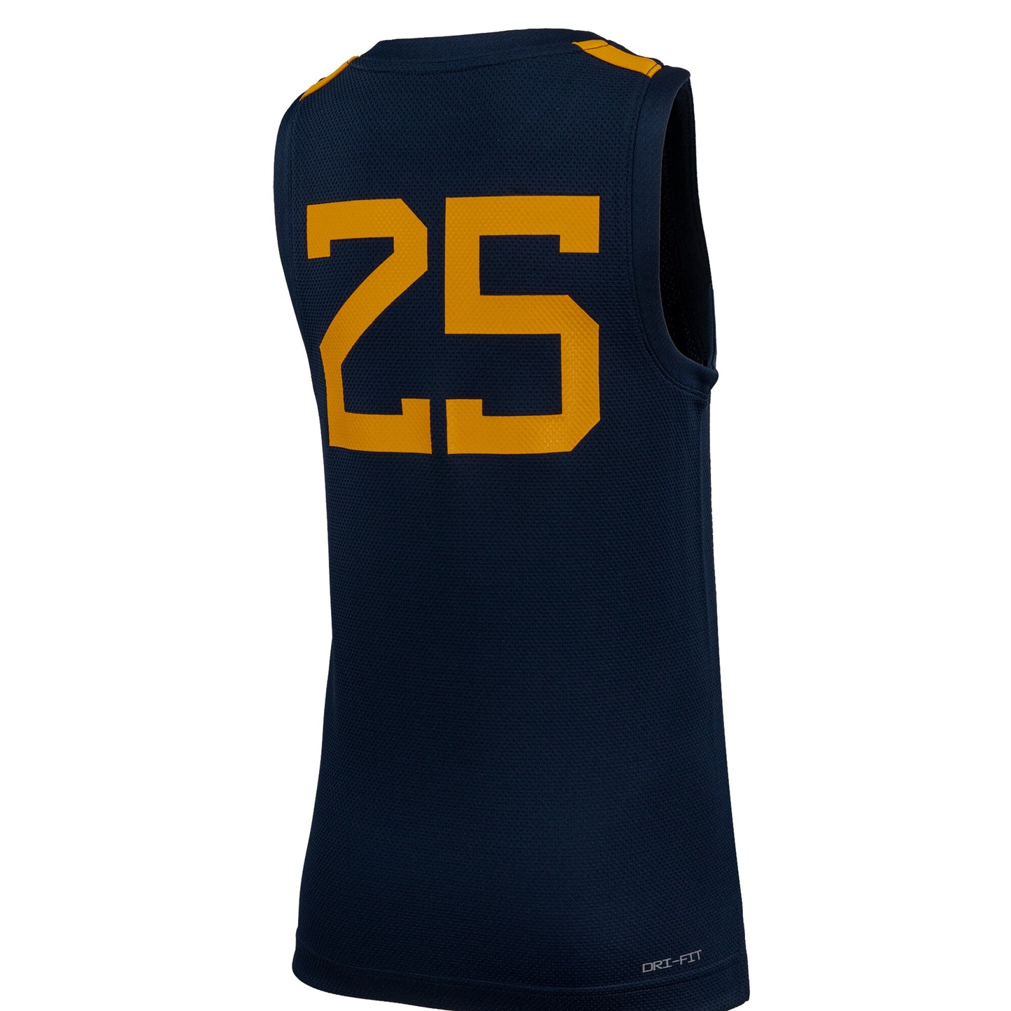 #25 West Virginia Mountaineers Nike Youth Replica Basketball Jersey - Navy