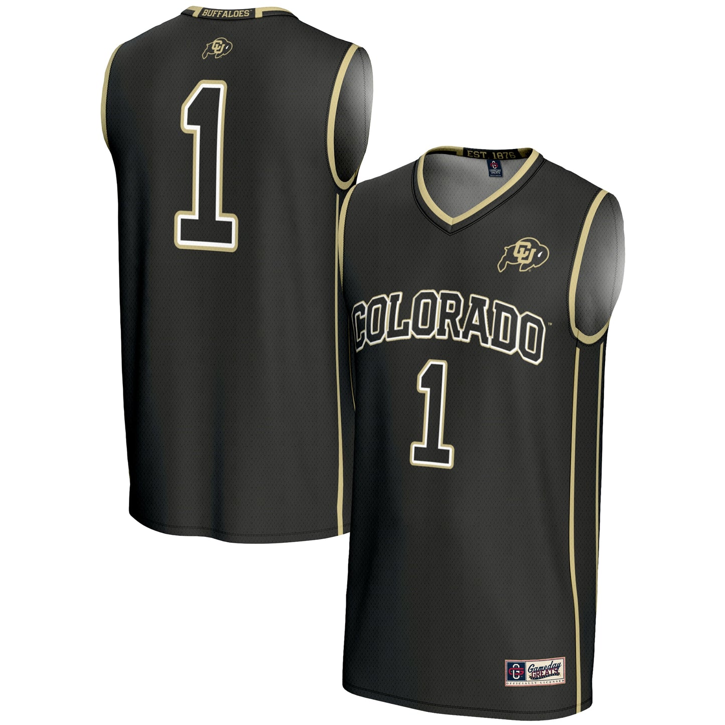 #1 Colorado Buffaloes GameDay Greats Youth Lightweight Replica Basketball Jersey - White