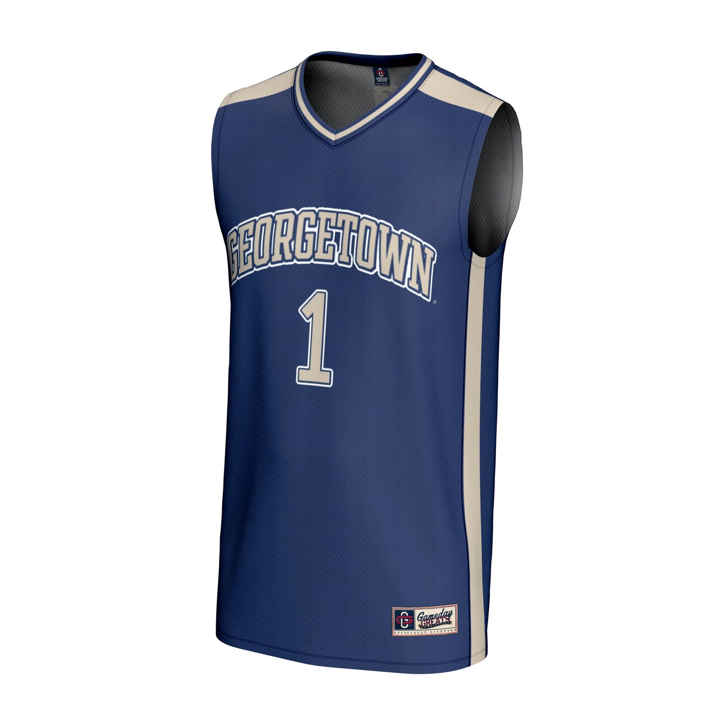 #1 Georgetown Hoyas GameDay Greats Unisex Lightweight Basketball Fashion Jersey - Navy
