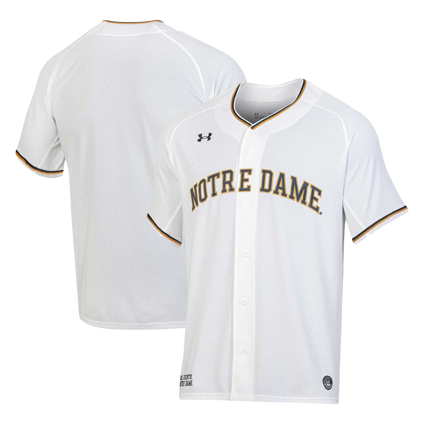 Notre Dame Fighting Irish Under Armour Replica Baseball Jersey - Green