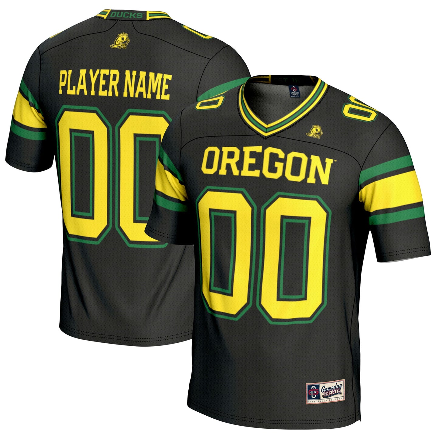 Oregon Ducks GameDay Greats NIL Pick-A-Player Football Jersey - Yellow