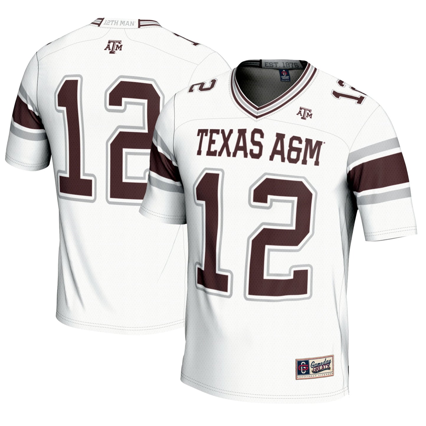 #12 Texas A&M Aggies GameDay Greats Football Lightweight Fashion Jersey - Black