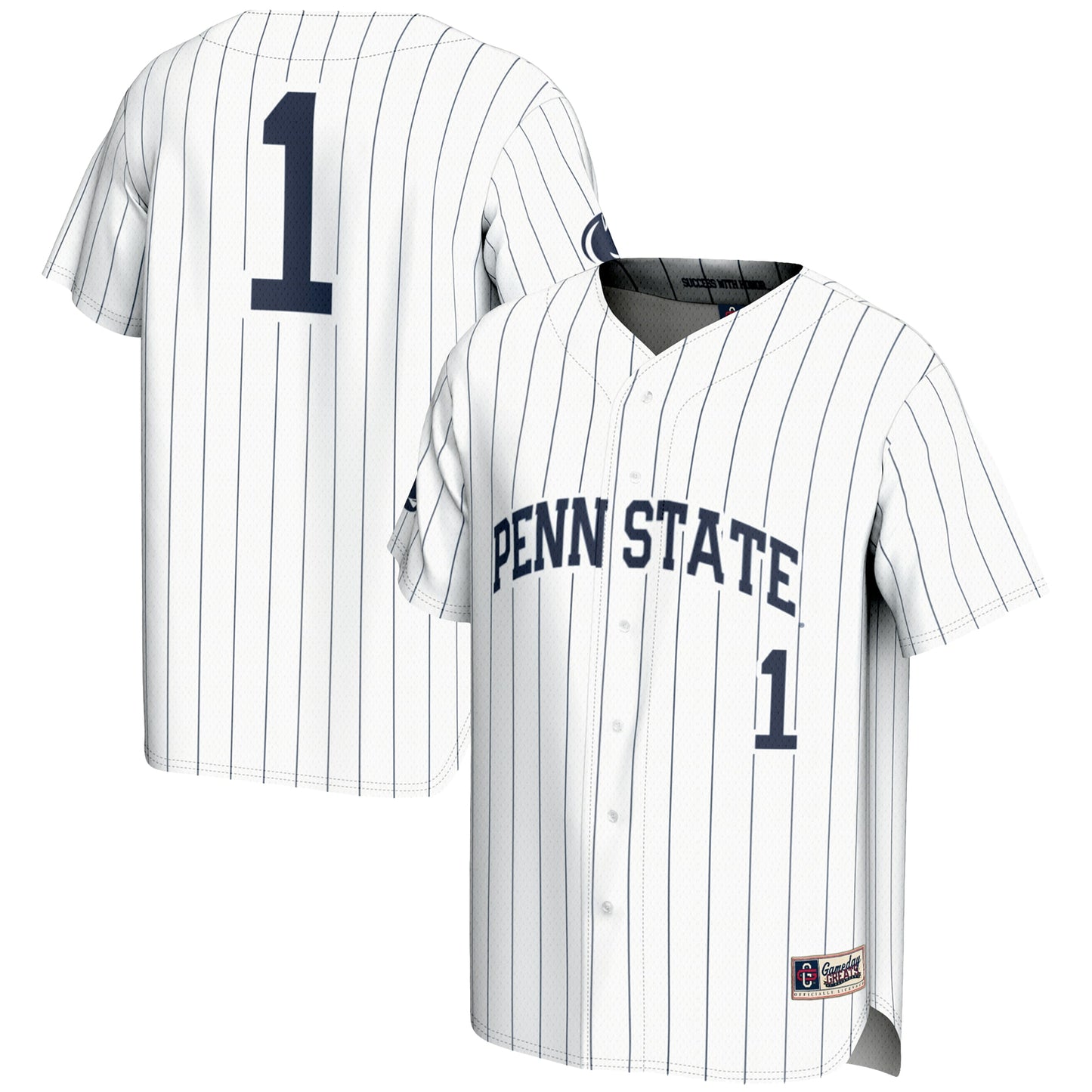 #1 Penn State Nittany Lions GameDay Greats Youth Lightweight Baseball Fashion Jersey - Navy