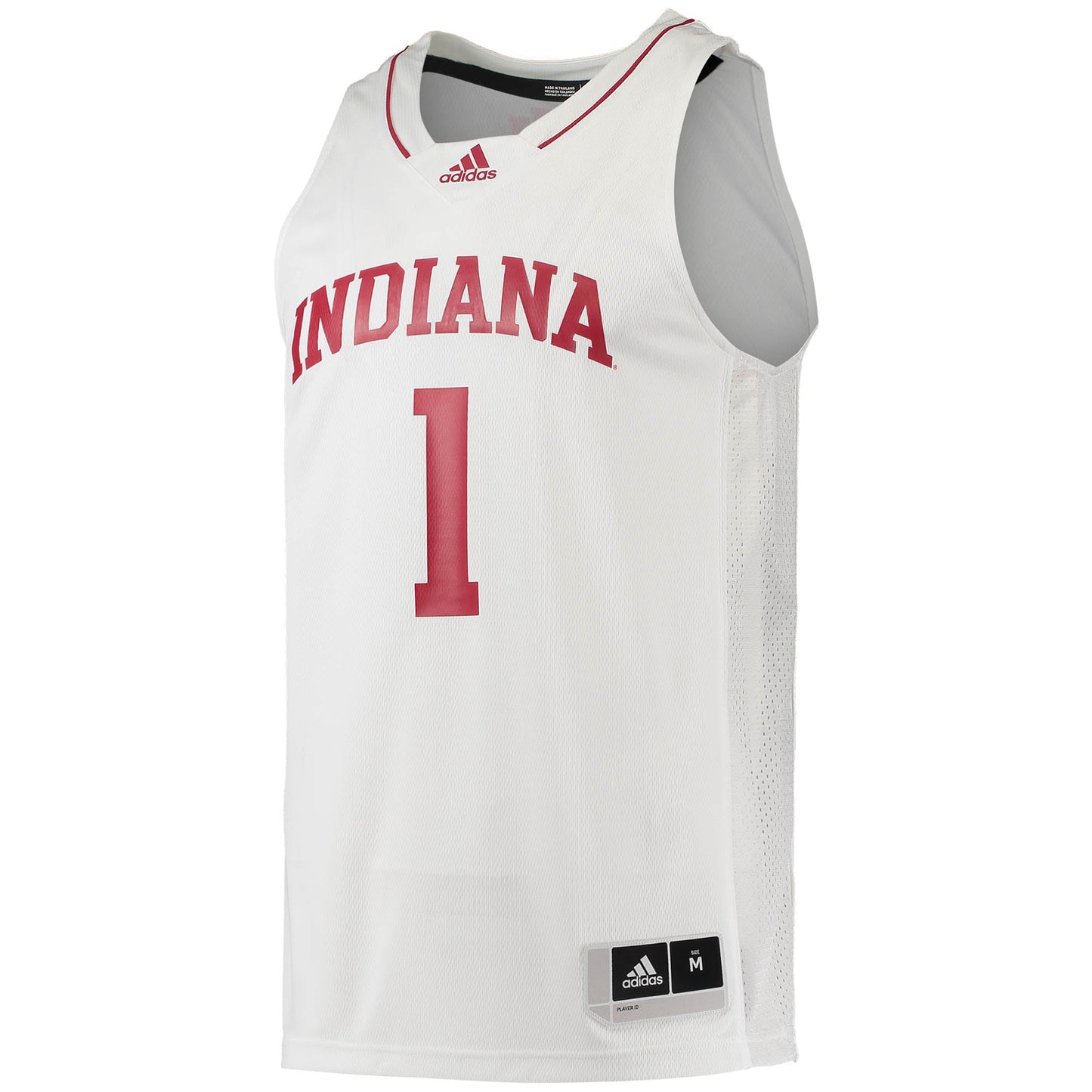 #1 Indiana Hoosiers adidas Swingman Team Basketball Jersey - White