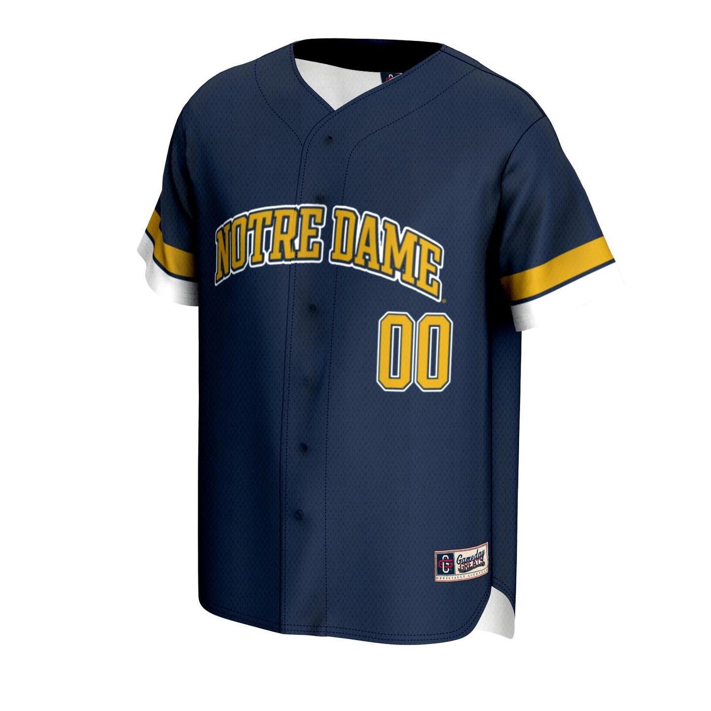 Notre Dame Fighting Irish GameDay Greats Youth NIL Pick-A-Player Lightweight Baseball Jersey - Navy