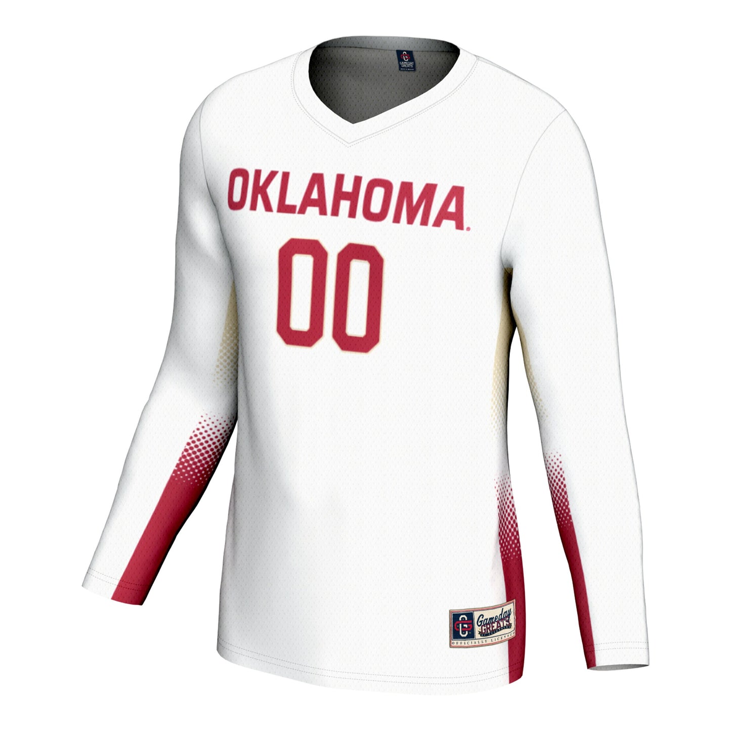 Oklahoma Sooners GameDay Greats Youth Lightweight NIL Women's Volleyball Jersey - White