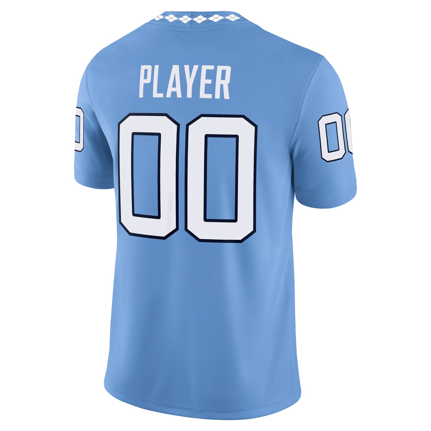 North Carolina Tar Heels Jordan Brand NIL Pick-A-Player Football Game Jersey - Carolina Blue