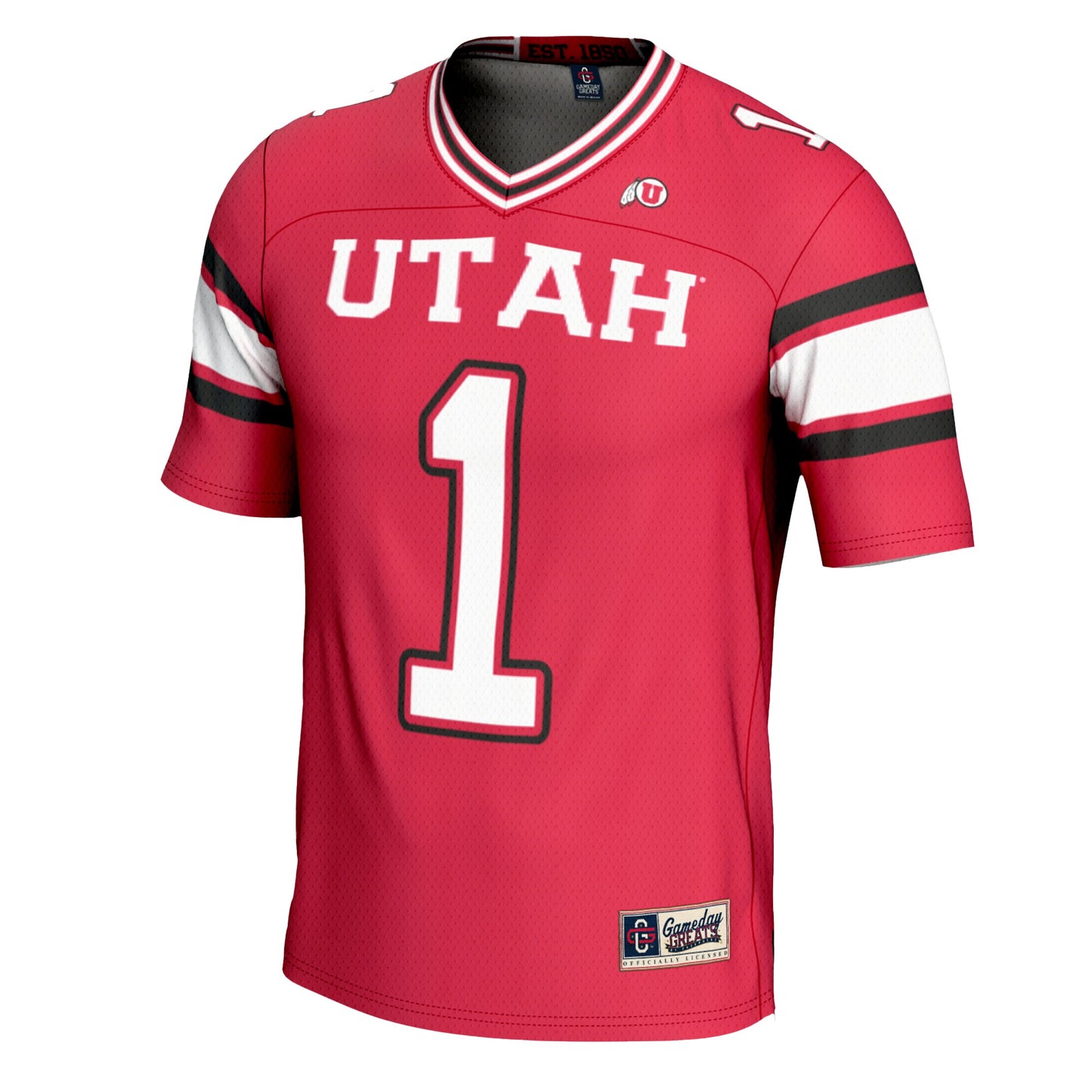 #1 Utah Utes GameDay Greats Youth Football Jersey - Black