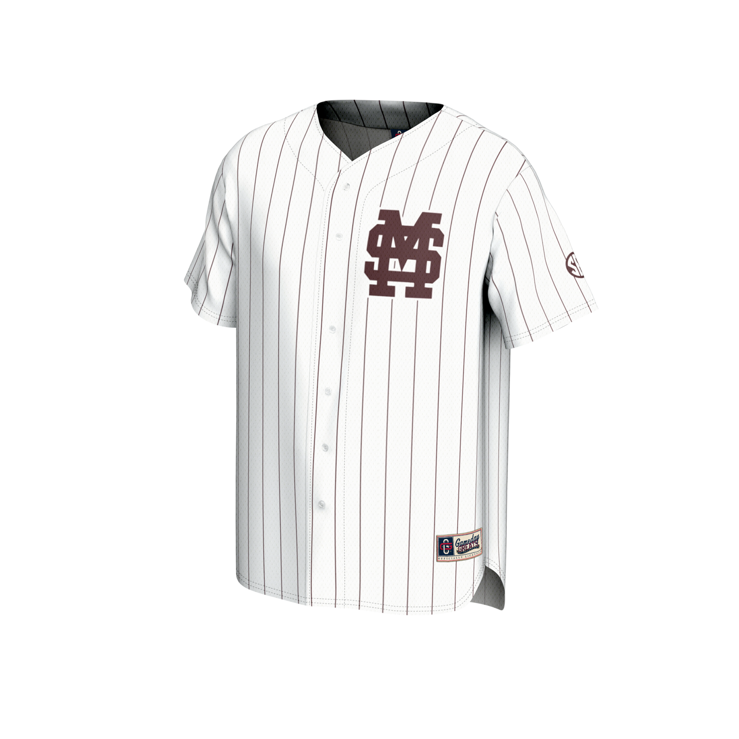 Mississippi State Bulldogs GameDay Greats Youth Lightweight Collegiate Baseball Fashion Jersey - White