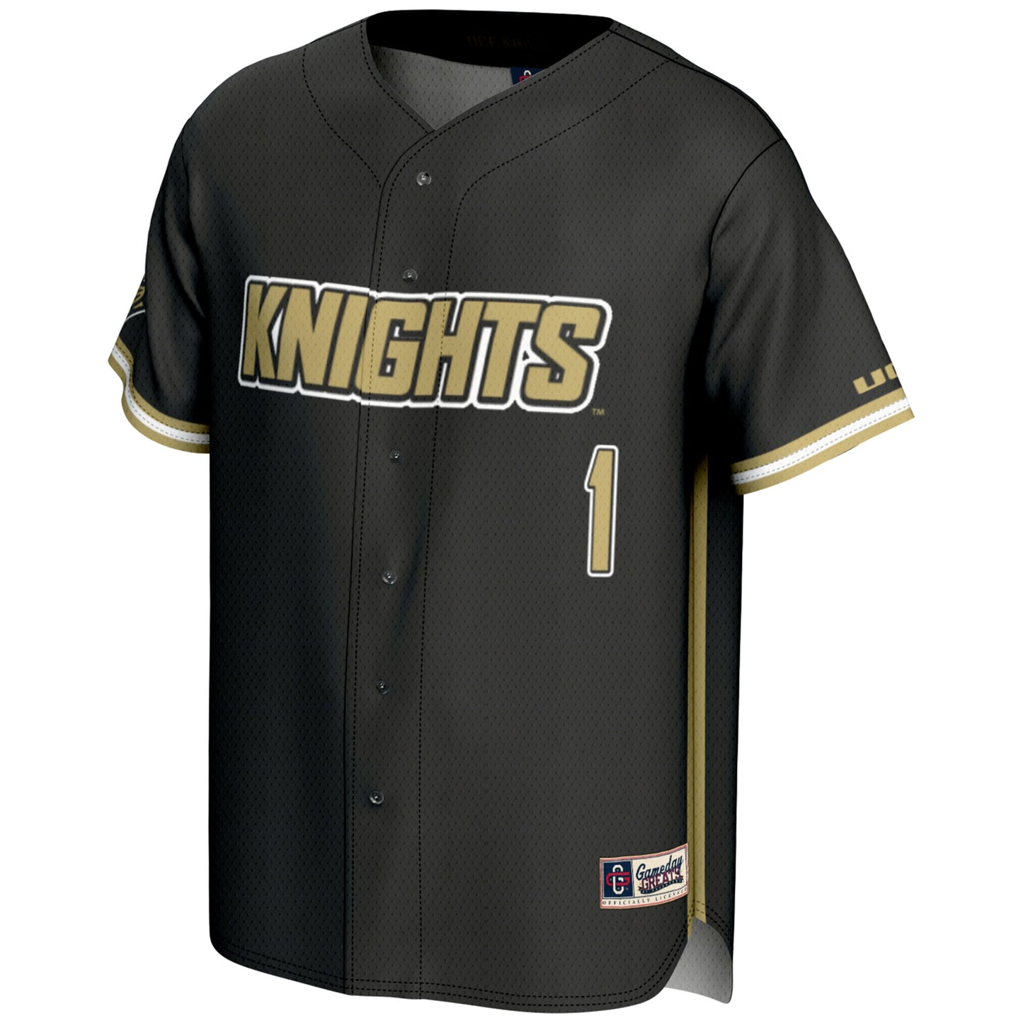 #1 UCF Knights GameDay Greats Youth Lightweight Baseball Jersey - Black
