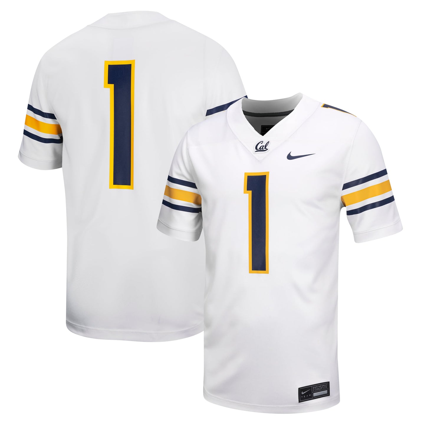 #1 Cal Bears Nike Untouchable Football Jersey – White