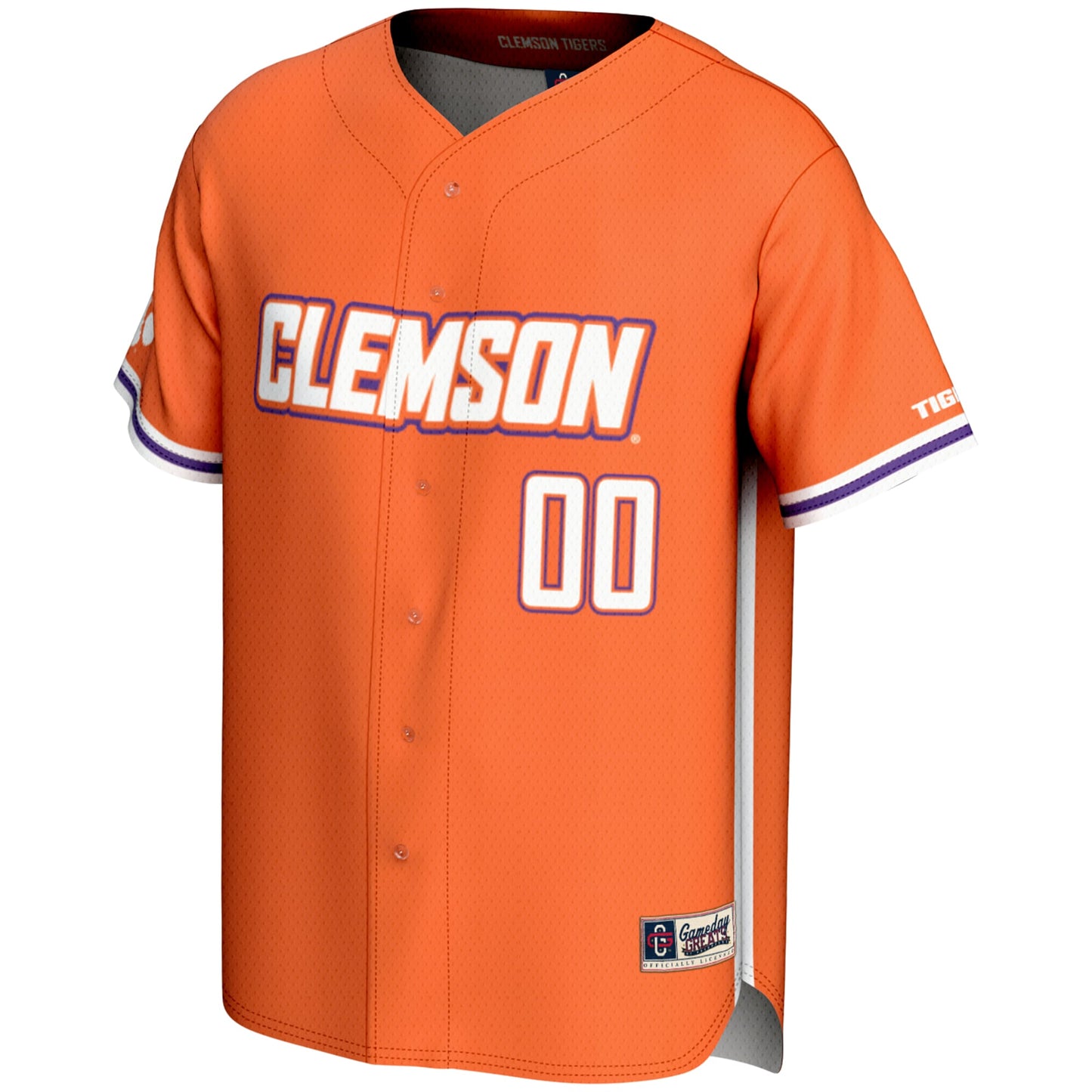 Clemson Tigers GameDay Greats Youth NIL Pick-A-Player Lightweight Baseball Jersey - Purple