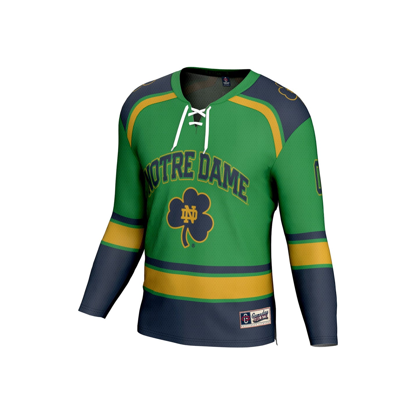 Notre Dame Fighting Irish GameDay Greats Youth Lightweight Hockey NIL Pick-a-Player Fashion Jersey - White