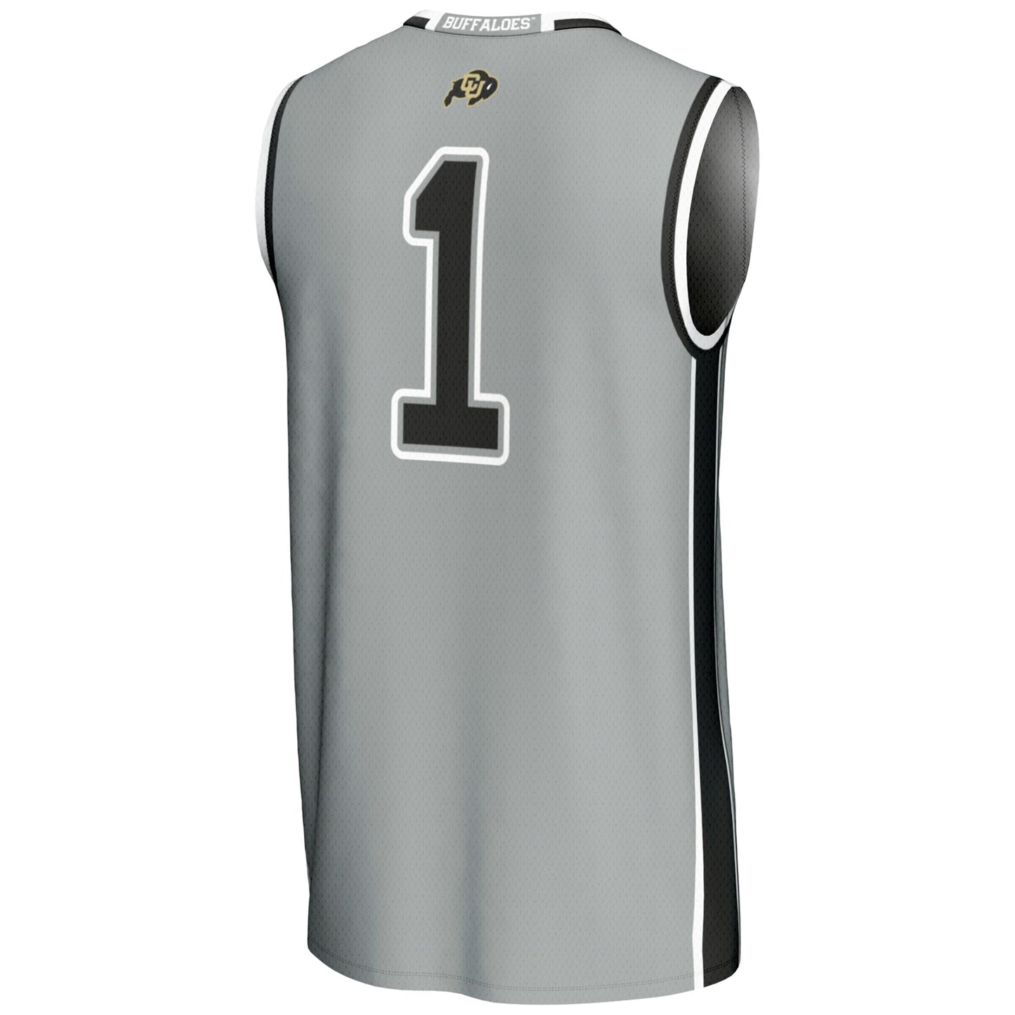 #1 Colorado Buffaloes GameDay Greats Replica Lightweight Basketball Jersey - Gray