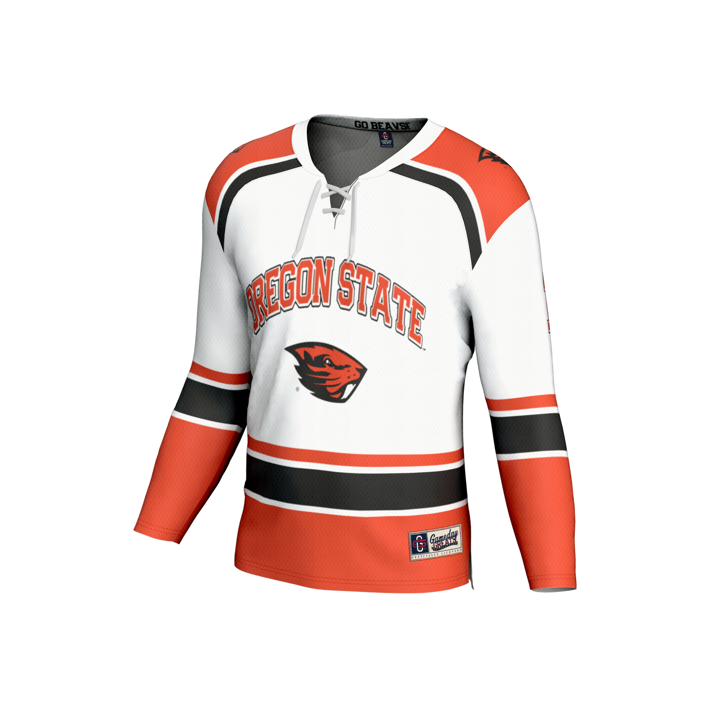 #1 Oregon State Beavers GameDay Greats Youth Lightweight Hockey Fashion Jersey - White