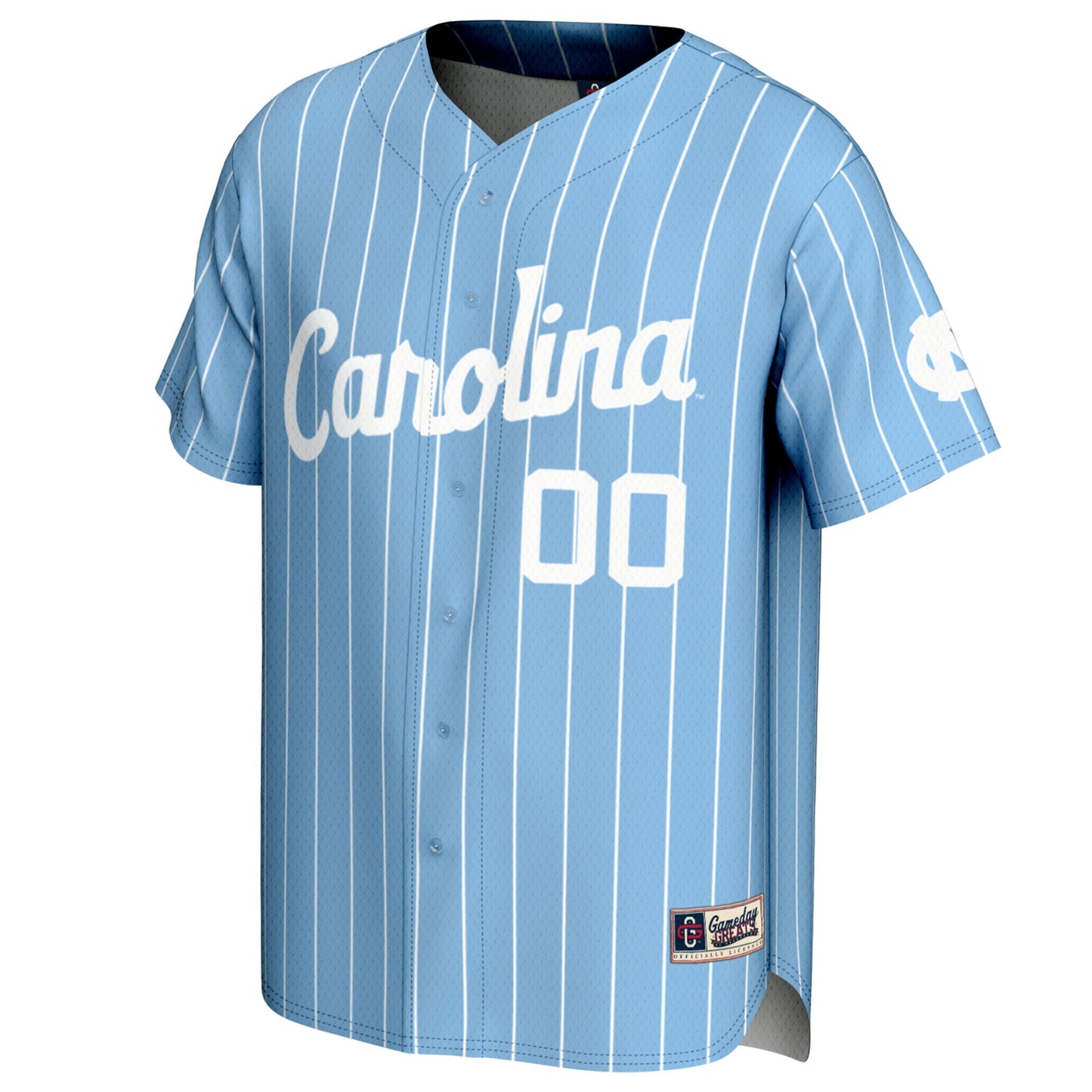North Carolina Tar Heels GameDay Greats Carolina Blue NIL Pick-A-Player Lightweight Baseball Jersey - Light Blue
