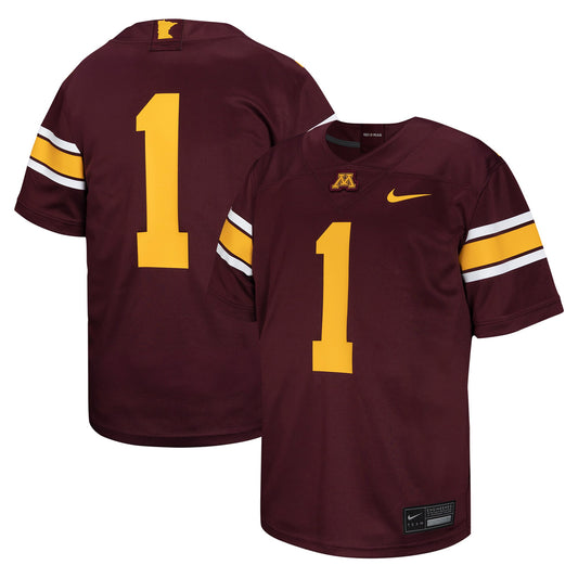 #1 Minnesota Golden Gophers Nike Youth Untouchable Football Jersey - Maroon