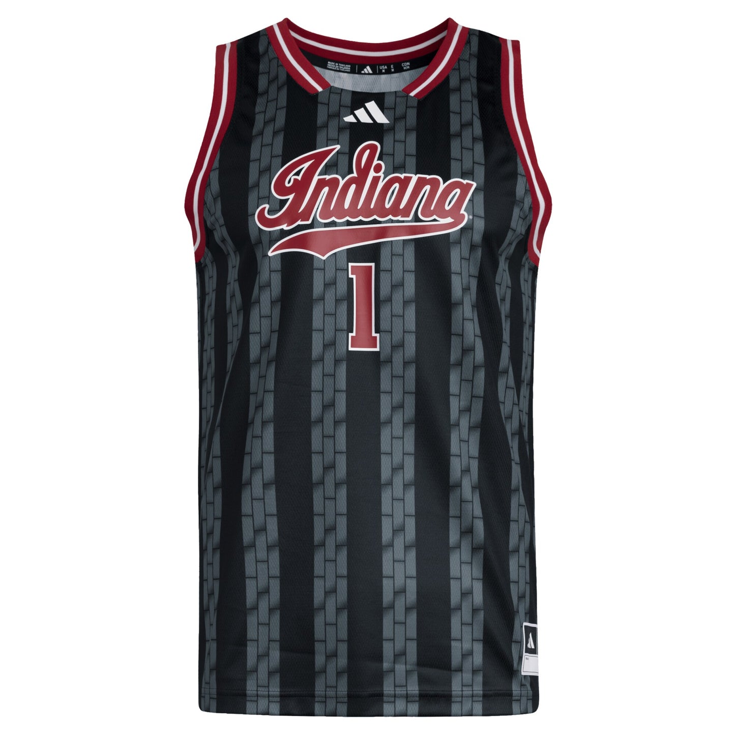 #1 Indiana Hoosiers adidas Replica Swingman Jersey - White