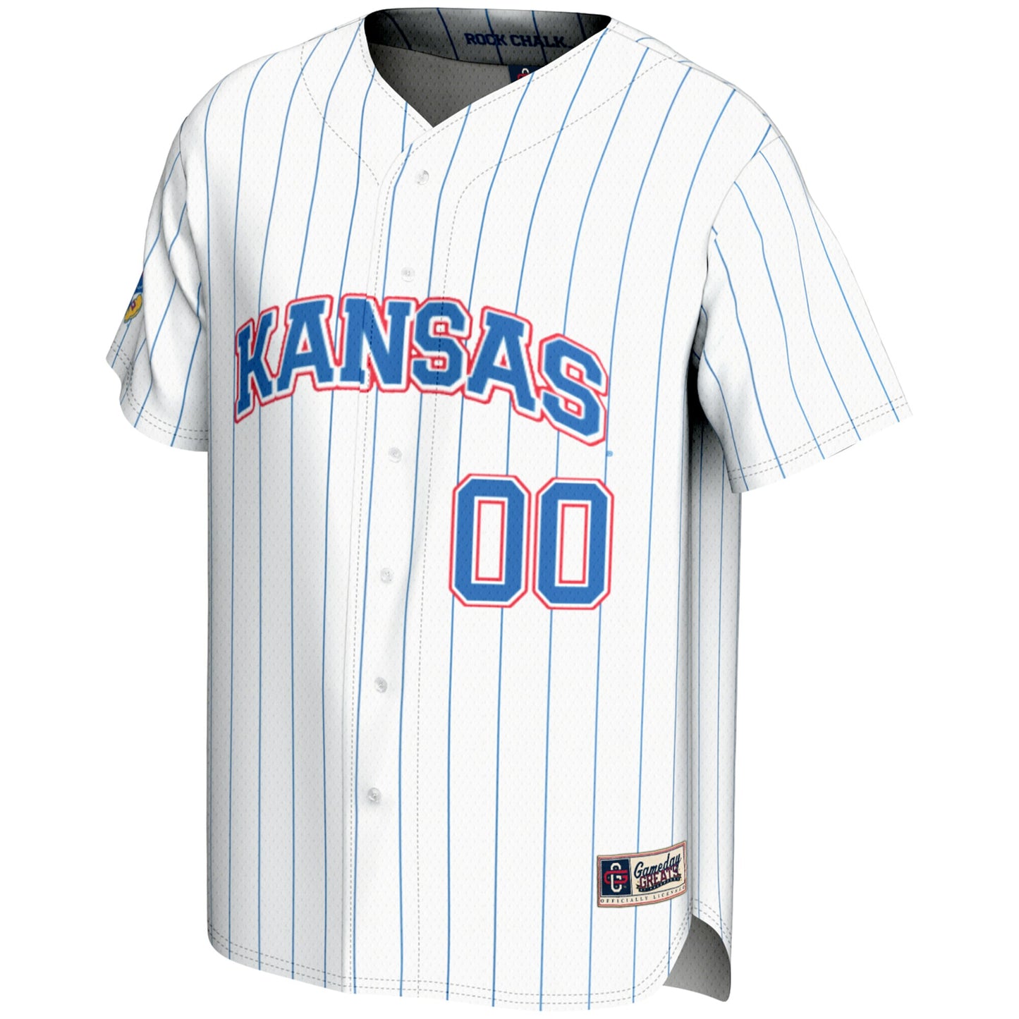 Kansas Jayhawks GameDay Greats NIL Pick-A-Player Lightweight Baseball Jersey - Royal