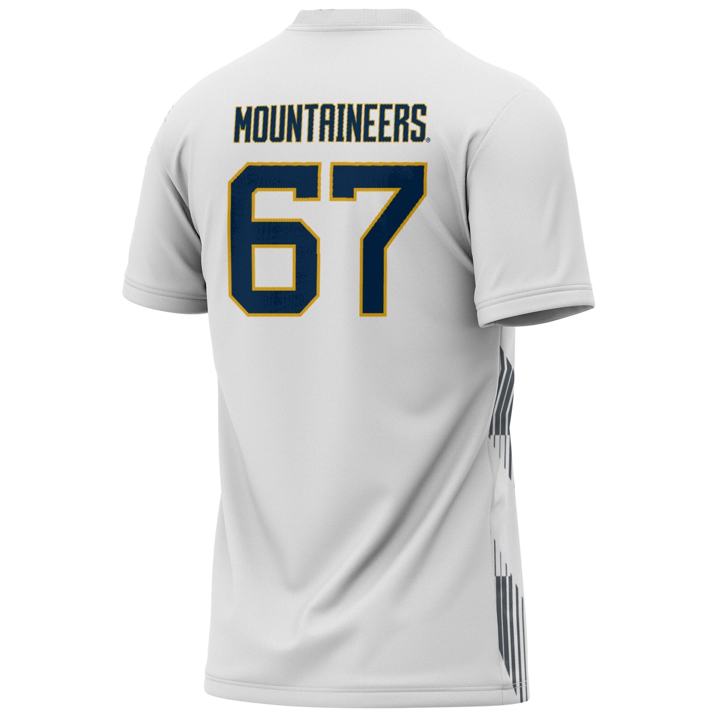 #67 West Virginia Mountaineers GameDay Greats Youth Lightweight Women's Soccer Fashion Jersey - Gold