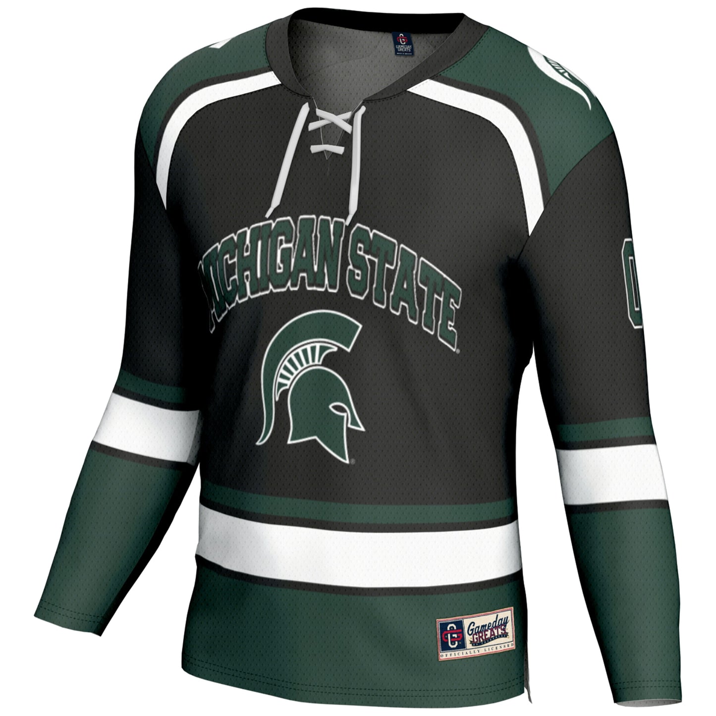 Michigan State Spartans GameDay Greats Youth Ice Hockey Pick-a-Player Jersey - Black