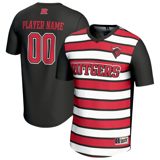 Rutgers Scarlet Knights GameDay Greats Unisex Pick-A-Player NIL Men's Soccer Jersey - Black