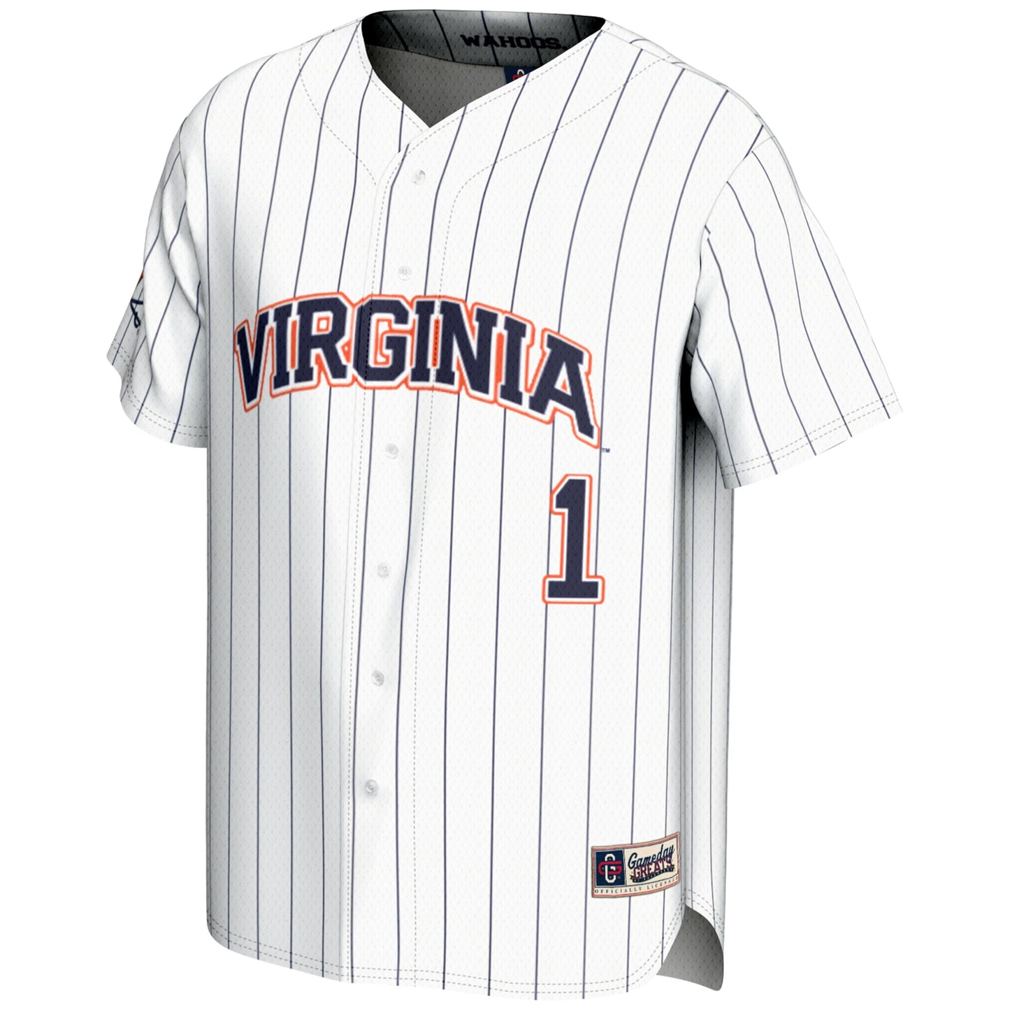 #1 Virginia Cavaliers GameDay Greats Lightweight Baseball Jersey - Navy