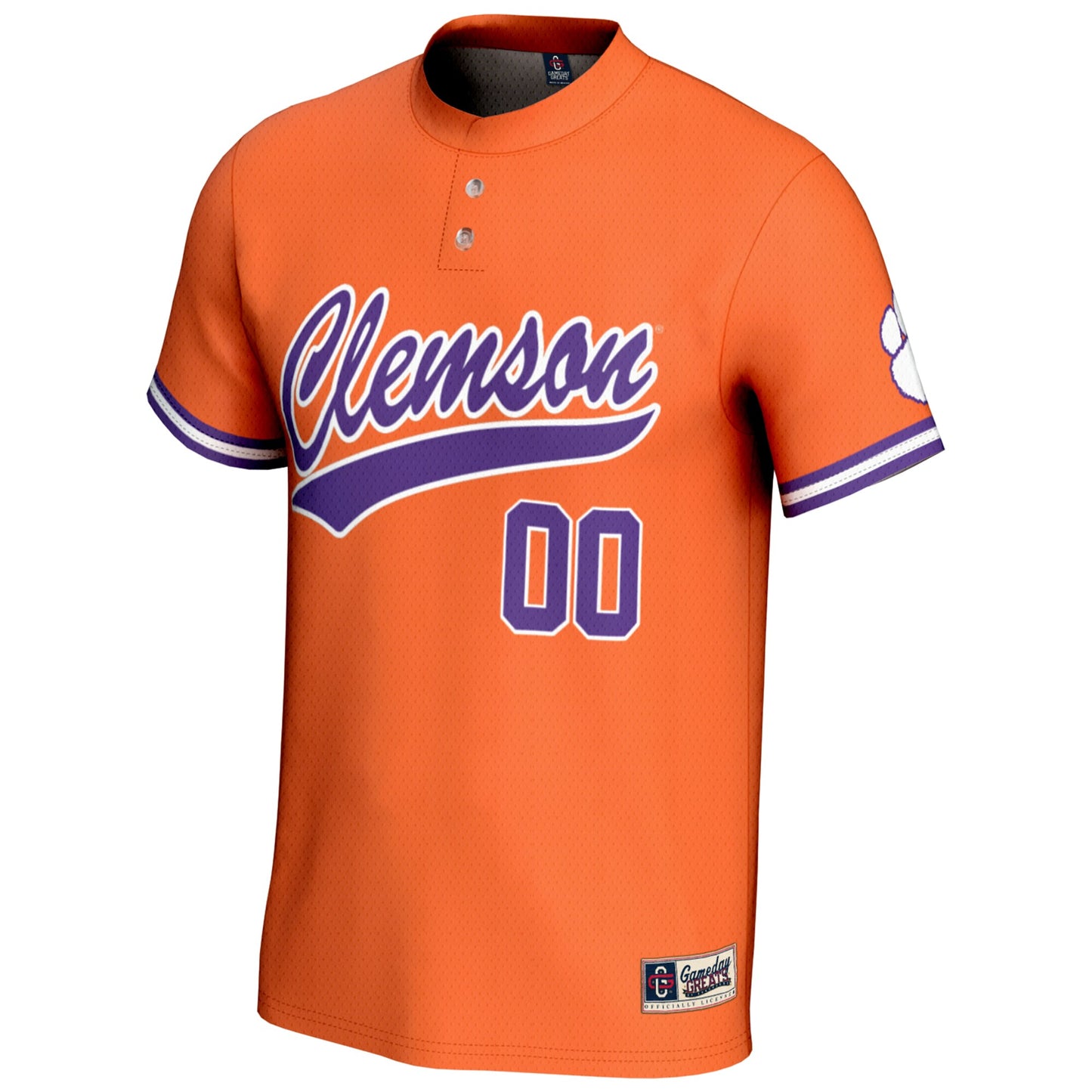 Clemson Tigers GameDay Greats Youth NIL Pick-A-Player Lightweight Softball Jersey - White