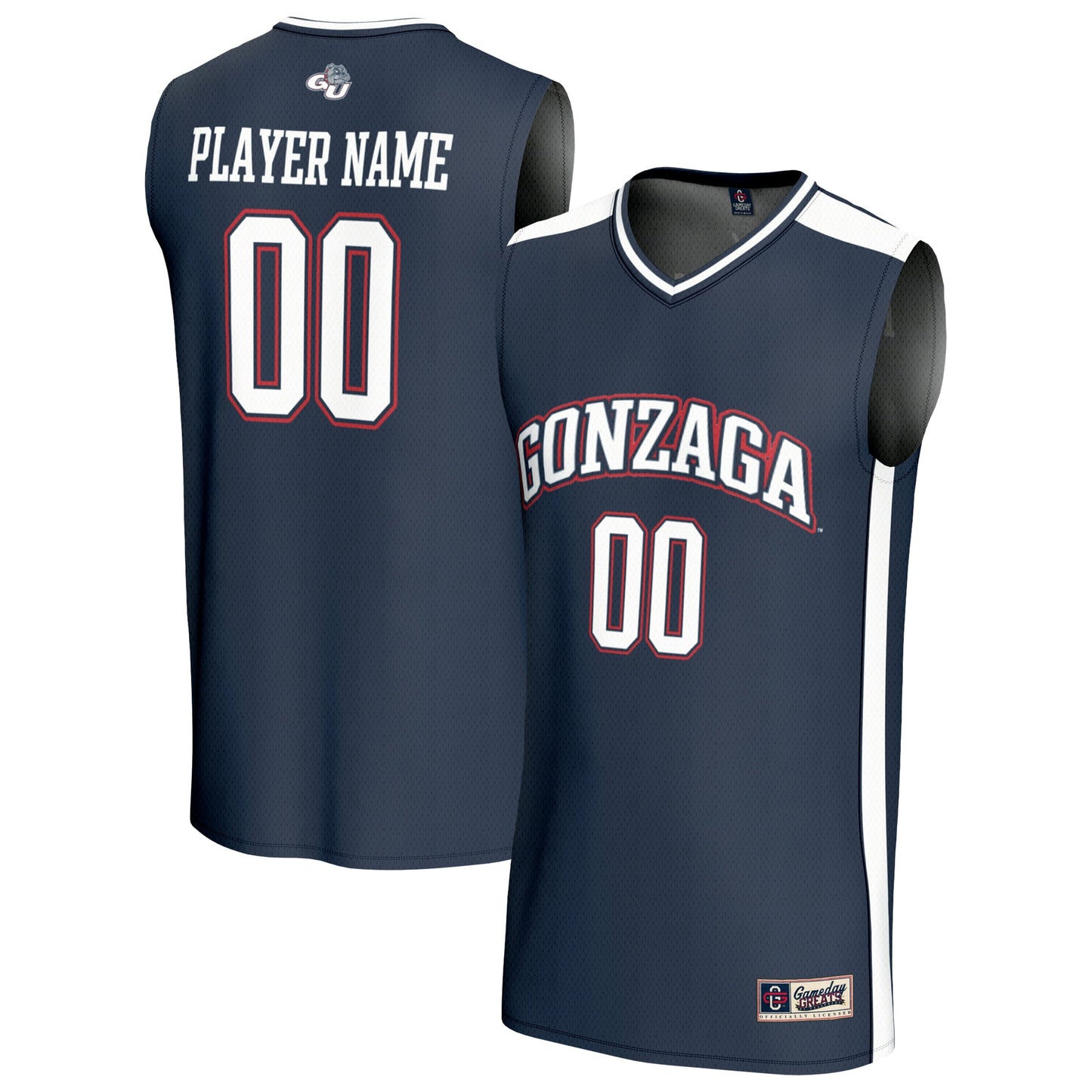 Gonzaga Bulldogs GameDay Greats Unisex Lightweight Collegiate Men's Basketball NIL Pick-A-Player Fashion Jersey - Black
