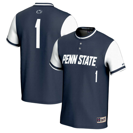 #1 Penn State Nittany Lions GameDay Greats Unisex Lightweight Softball Jersey - Navy