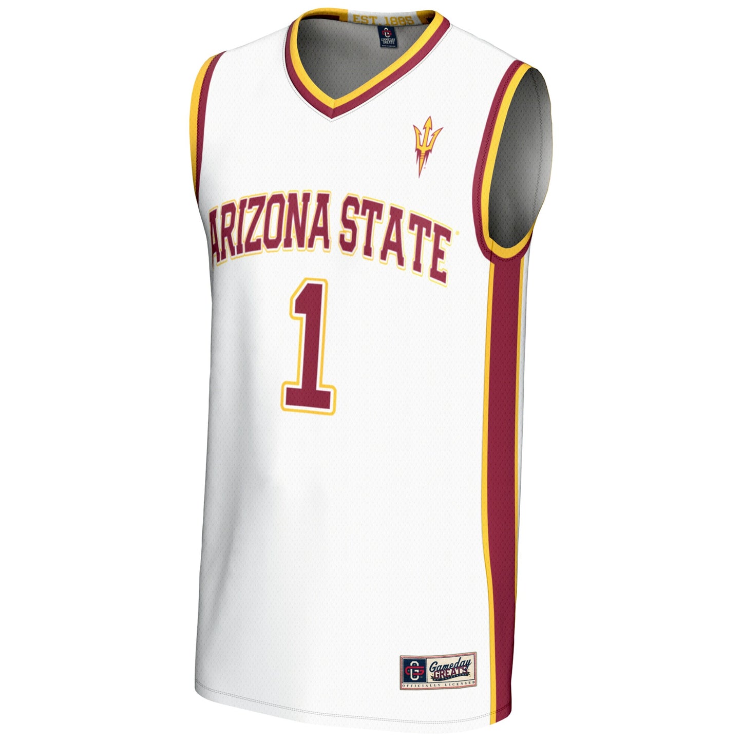 #1  Arizona State Sun Devils GameDay Greats  Lightweight Basketball Jersey - White
