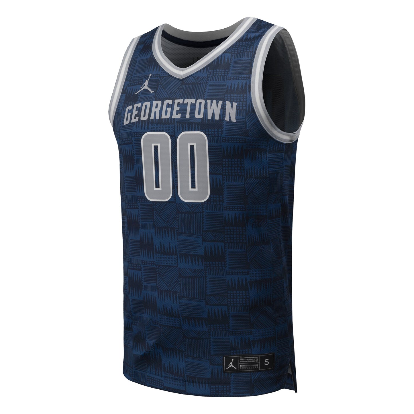 #00 Georgetown Hoyas Jordan Brand Replica Basketball Jersey - Black