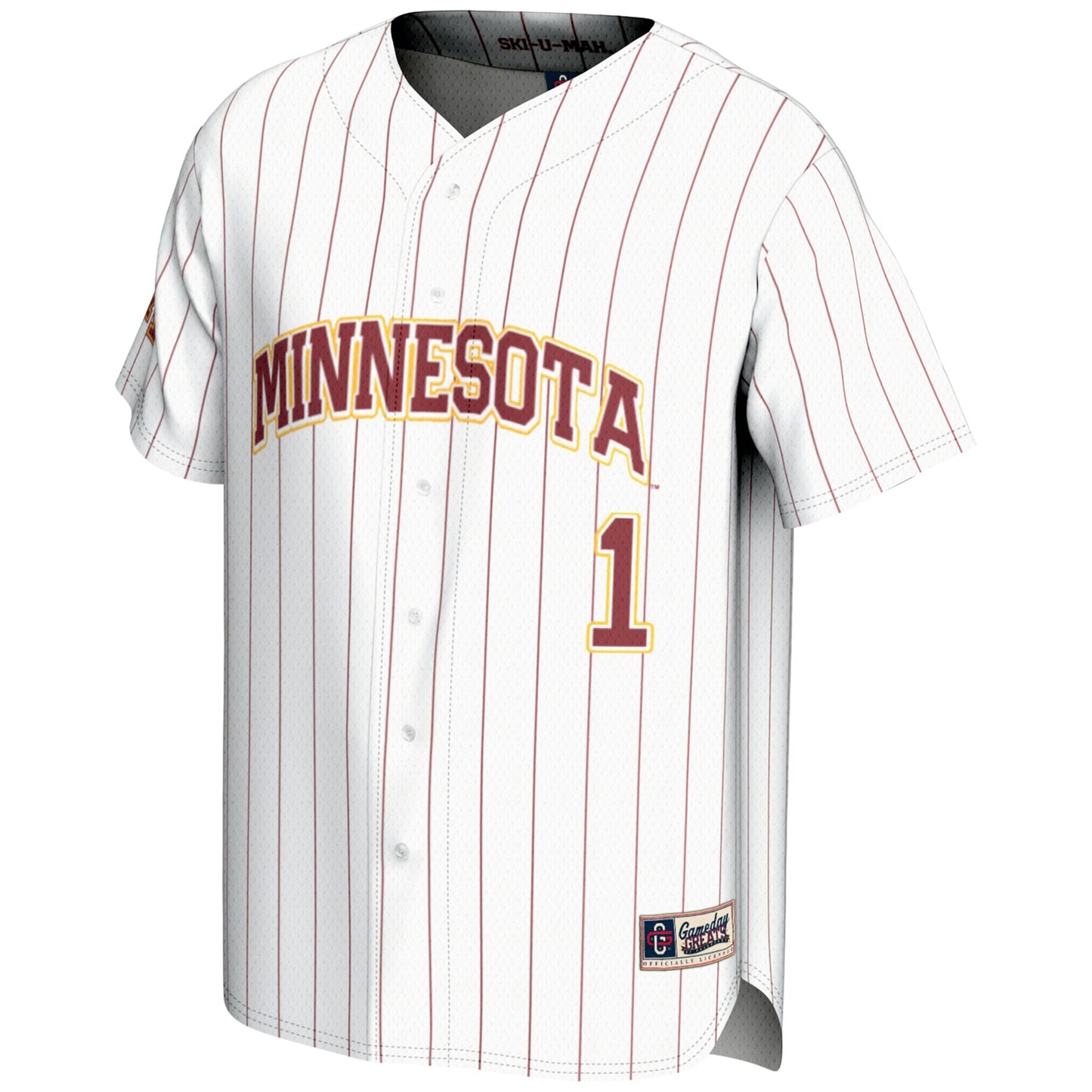 #1 Minnesota Golden Gophers GameDay Greats Youth Lightweight Baseball Jersey - Maroon