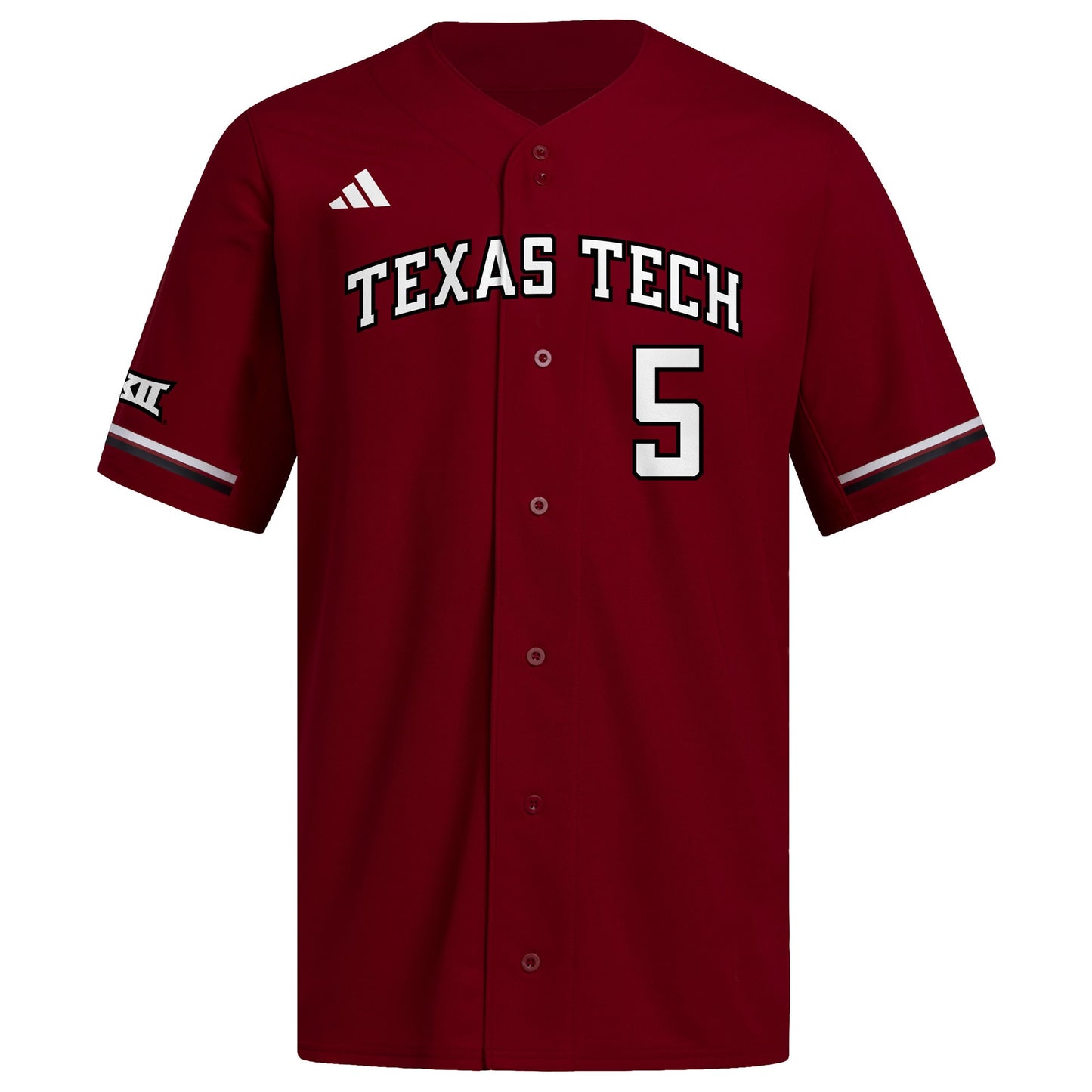 Patrick Mahomes Texas Tech Red Raiders adidas Replica Baseball Jersey - Black
