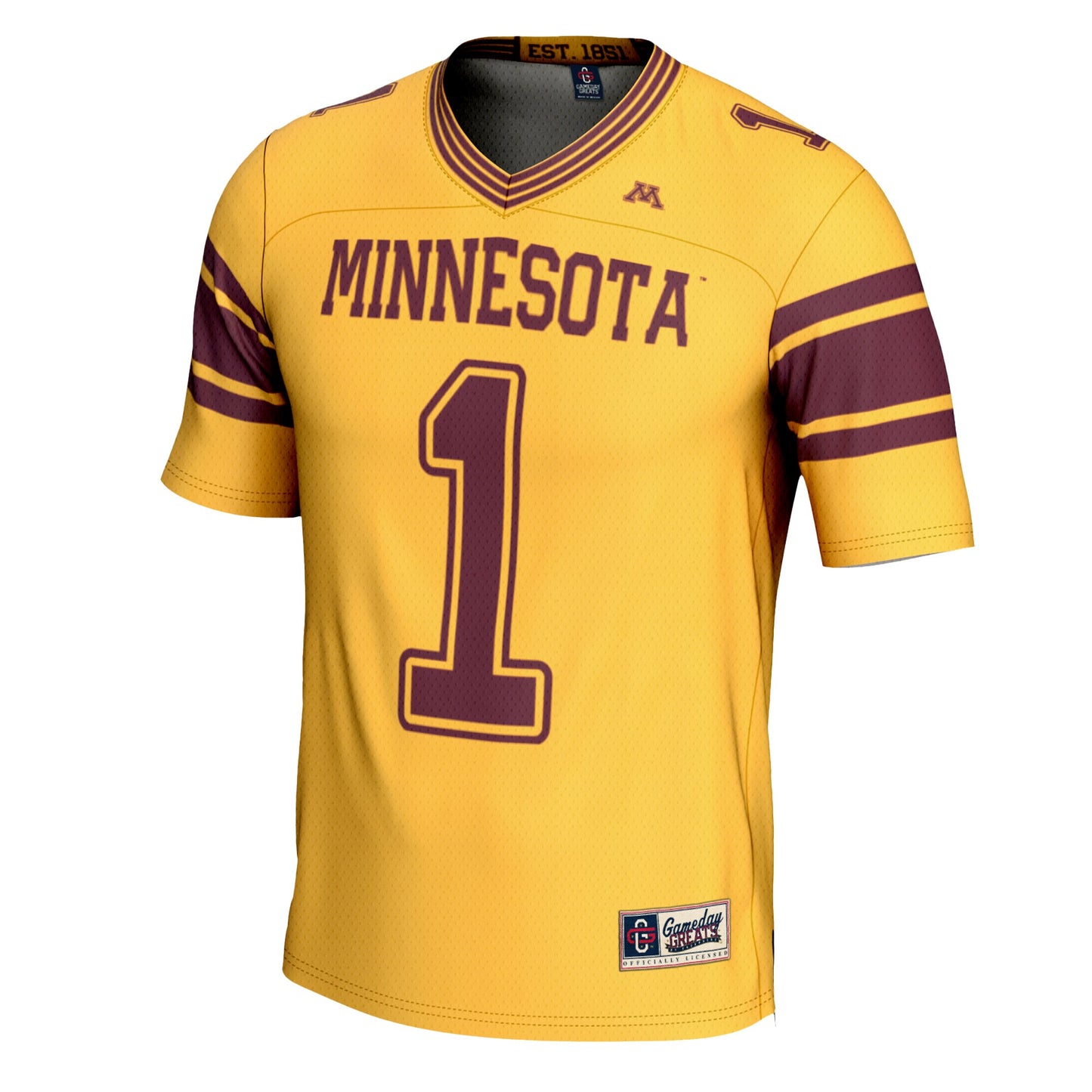 #1 Minnesota Golden Gophers GameDay Greats Youth Football Jersey – Maroon