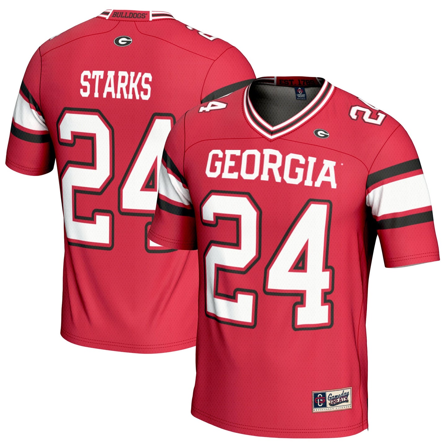 Malaki Starks Georgia Bulldogs GameDay Greats Youth NIL Player Football Jersey - Red