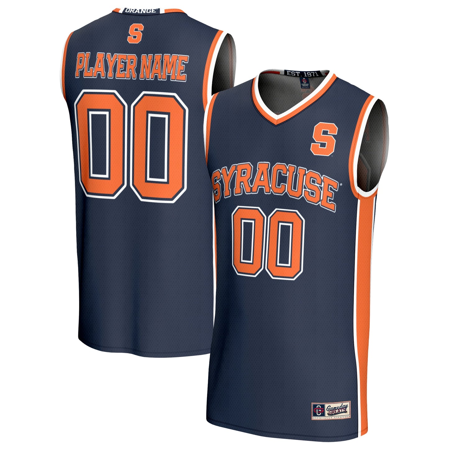 Syracuse Orange GameDay Greats Unisex Lightweight Collegiate Men's Basketball NIL Pick-A-Player Fashion Jersey - White