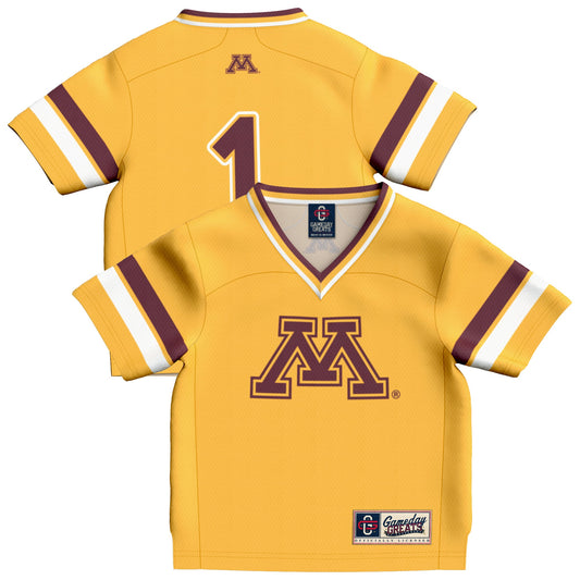 #1 Minnesota Golden Gophers GameDay Greats Infant Collegiate Football Fashion Jersey - Gold