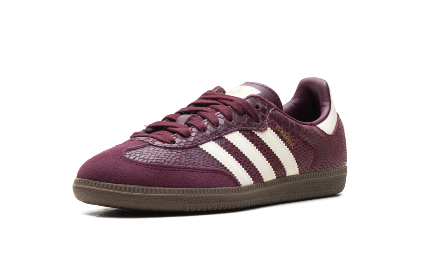 Samba OG WMNS "Snakeskin Maroon Cream White" IH3979
