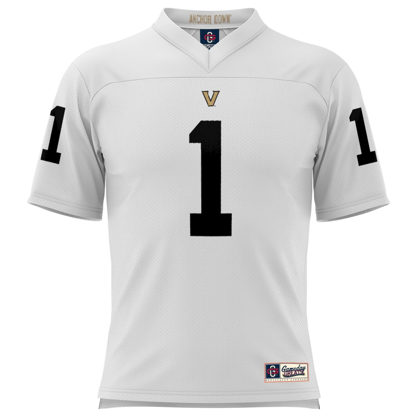 #1  Vanderbilt Commodores GameDay Greats Youth Football Jersey - White