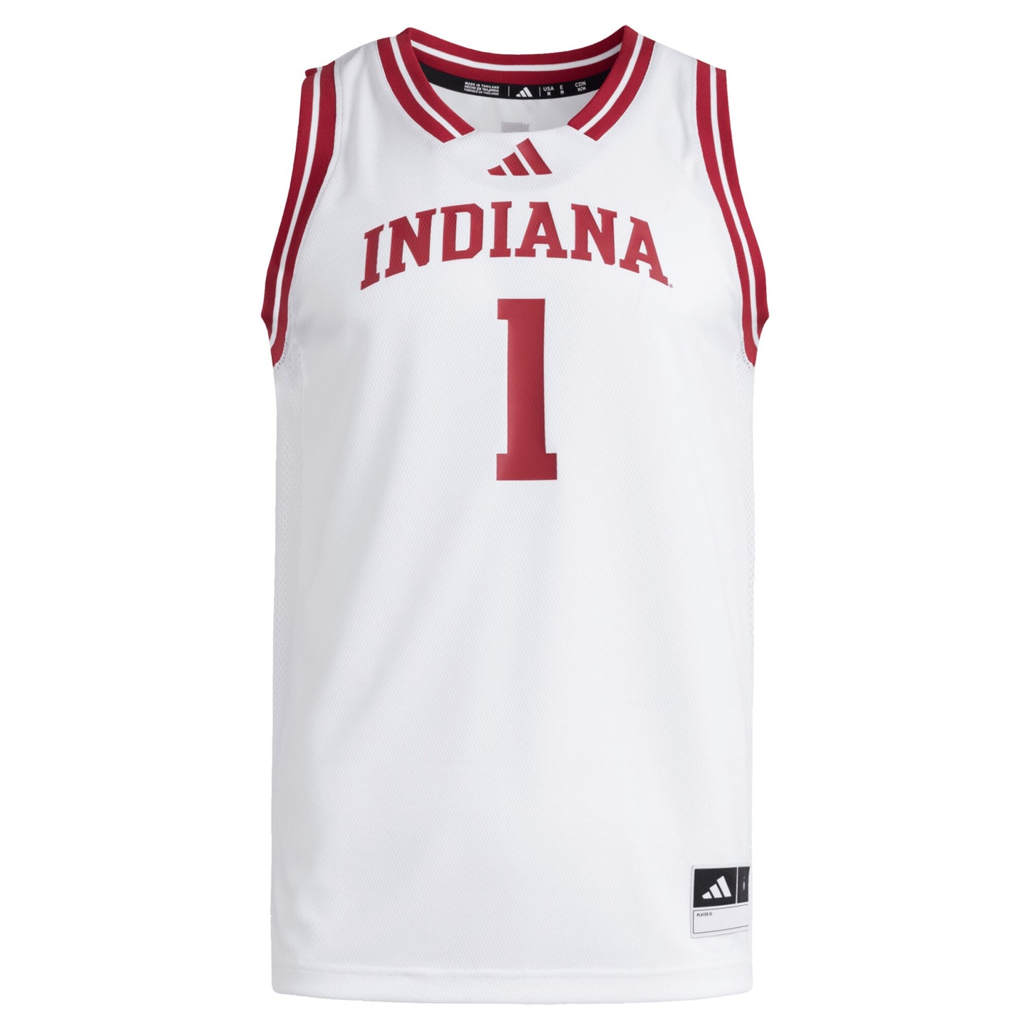 #1 Indiana Hoosiers adidas Replica Swingman Jersey - White