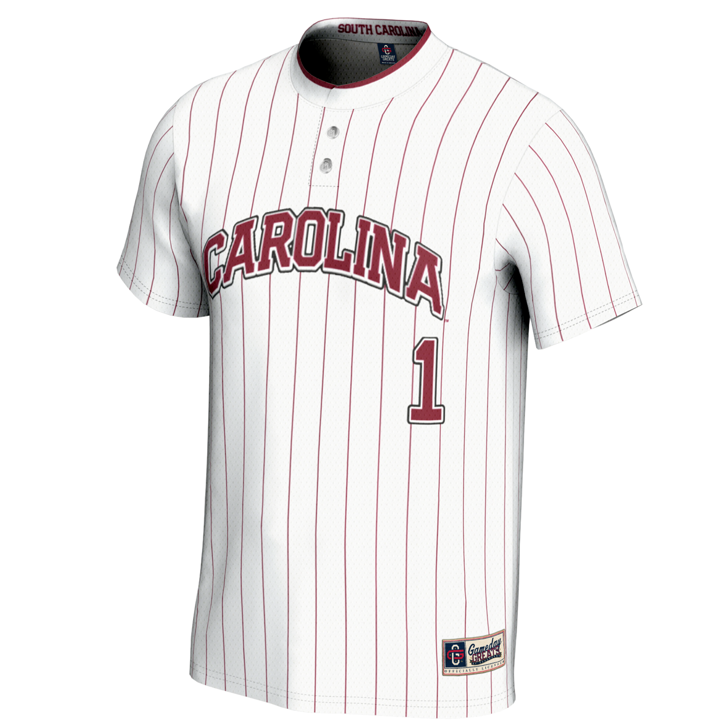 #1 South Carolina Gamecocks GameDay Greats Youth Lightweight Softball Jersey - White