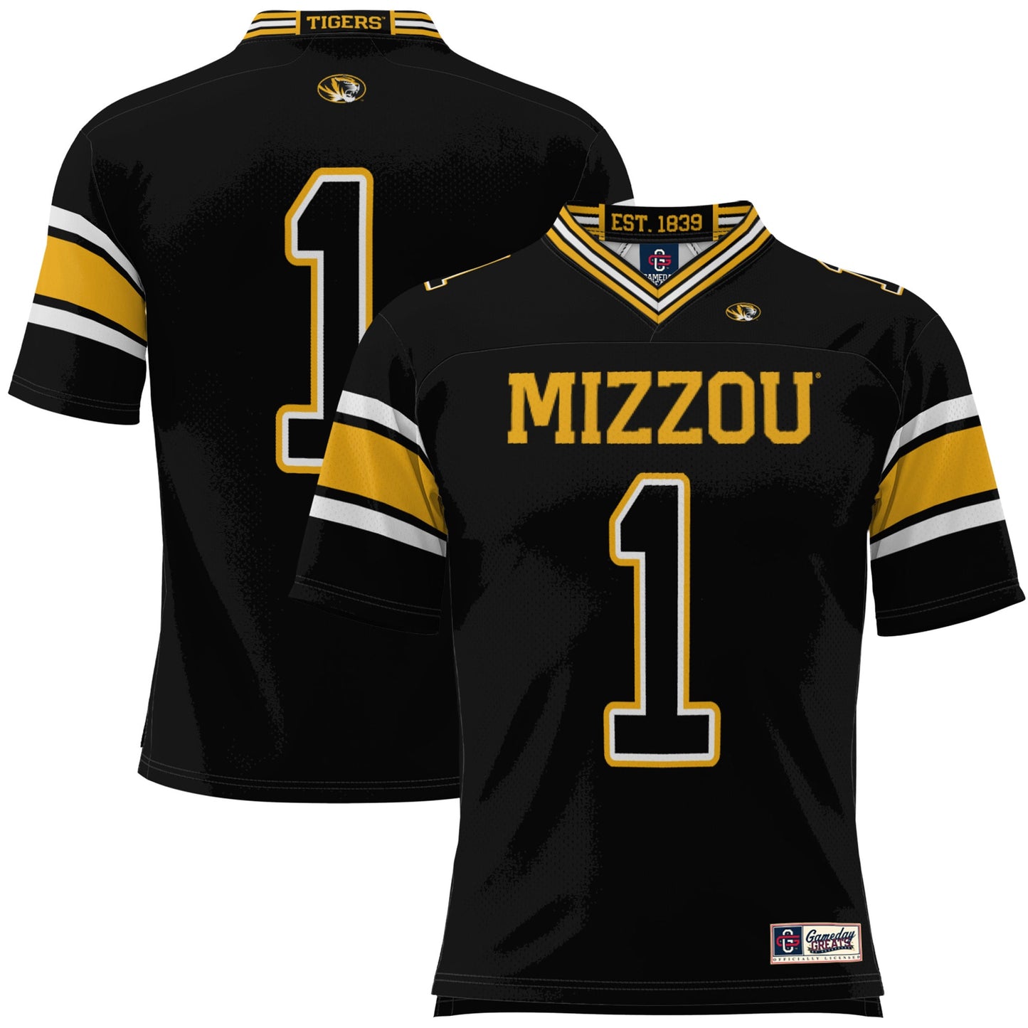 #1 Missouri Tigers GameDay Greats Youth Football Jersey - White