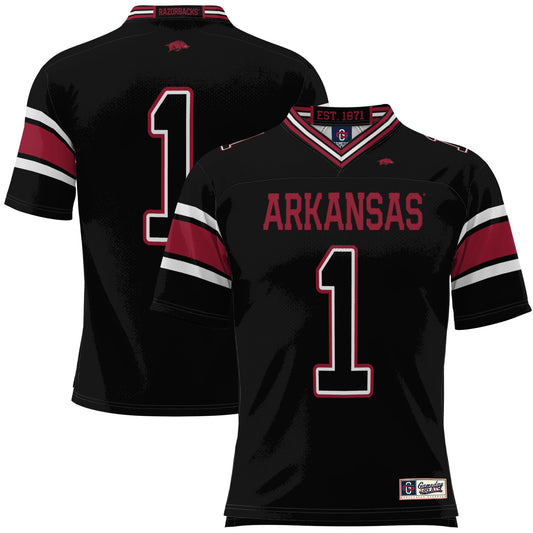 #1 Arkansas Razorbacks GameDay Greats Football Jersey - Black
