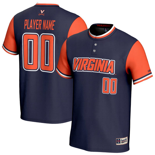 Virginia Cavaliers GameDay Greats Youth NIL Pick-A-Player Lightweight Collegiate Softball Fashion Jersey - Navy